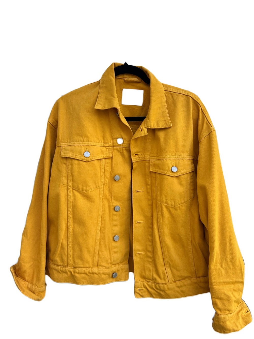 WEEKDAY Mustard Yellow Women's Denim Jacket. EC.SZ S